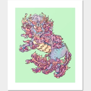 Pastel Qilin Posters and Art